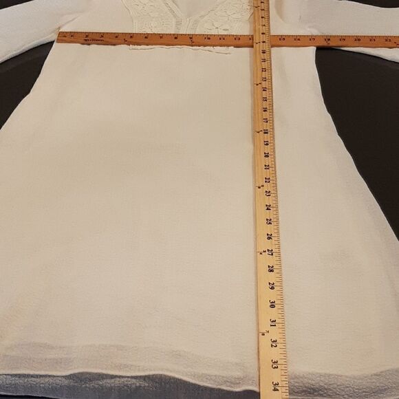 Sophie Max White Dress with Sleeves - Picture 5 of 7